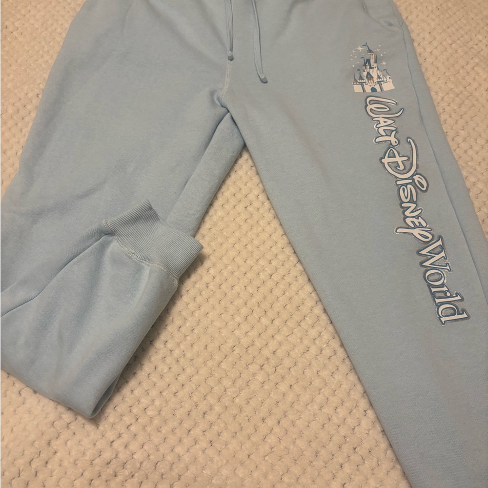 Disney Park Light Blue Castle Women’s Joggers